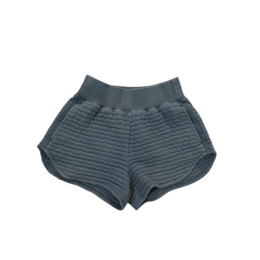 Everlane The Organic Cotton Quilted Shorts Womens Size Small Gray Pull-on